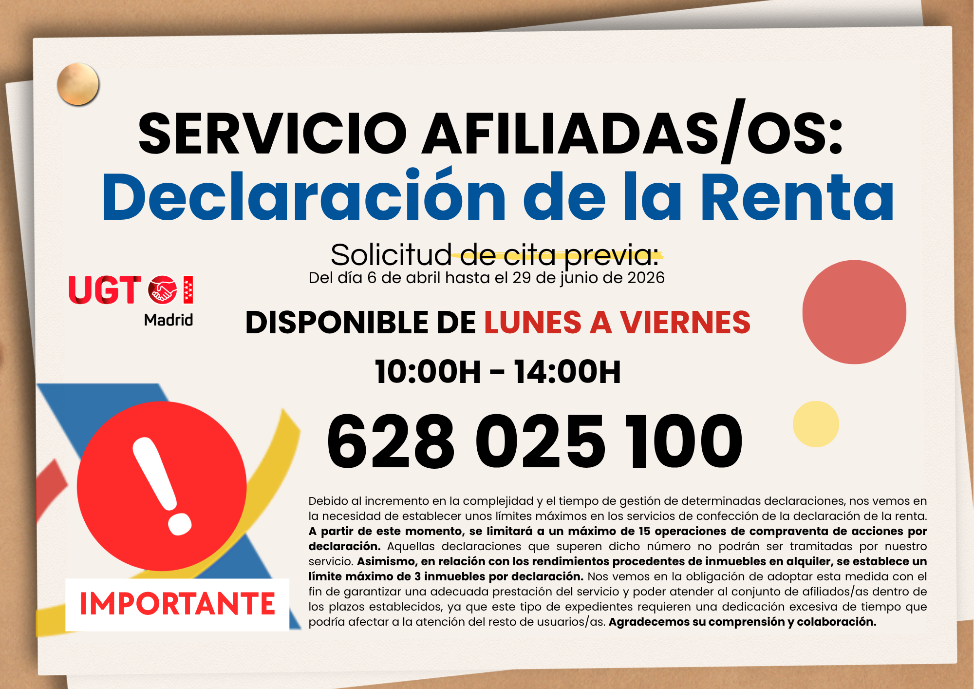 Renta con aviso